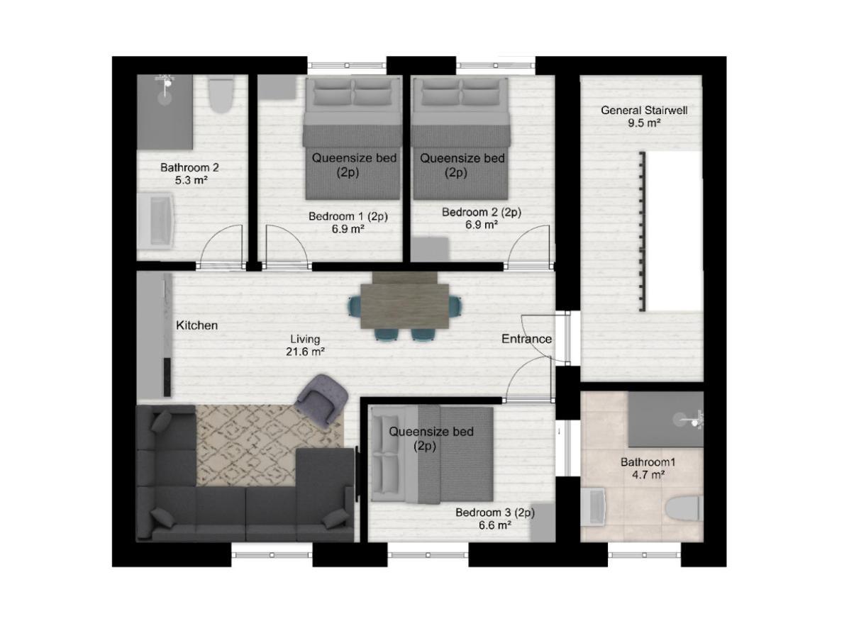 Authentic Stays - 6P-Apartment Eijsden Exterior foto